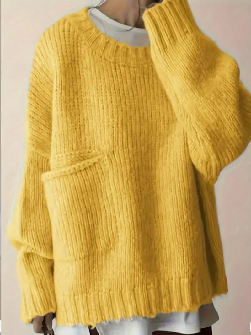 Ivory™ Oversized Pocket Front Sweater