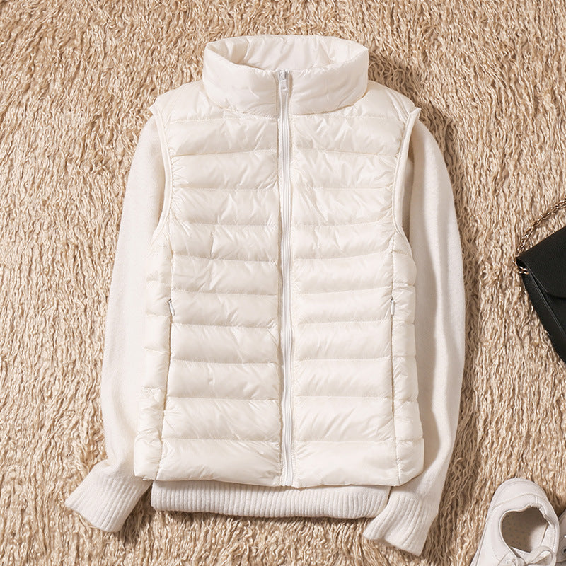 Galora - New Vest with White Duck Feathers