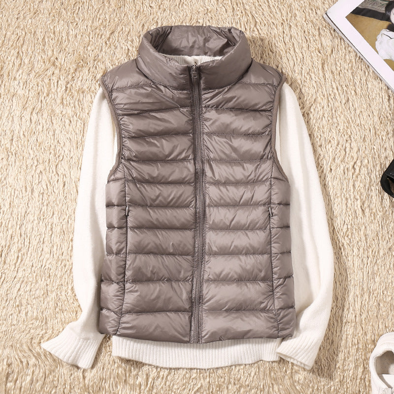 Galora - New Vest with White Duck Feathers