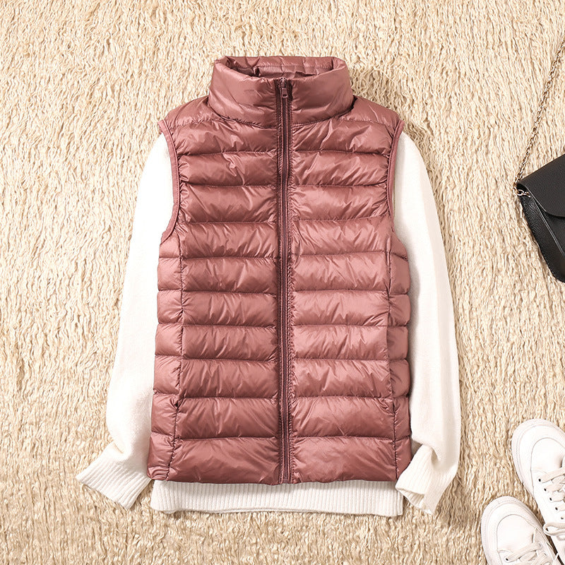 Galora - New Vest with White Duck Feathers