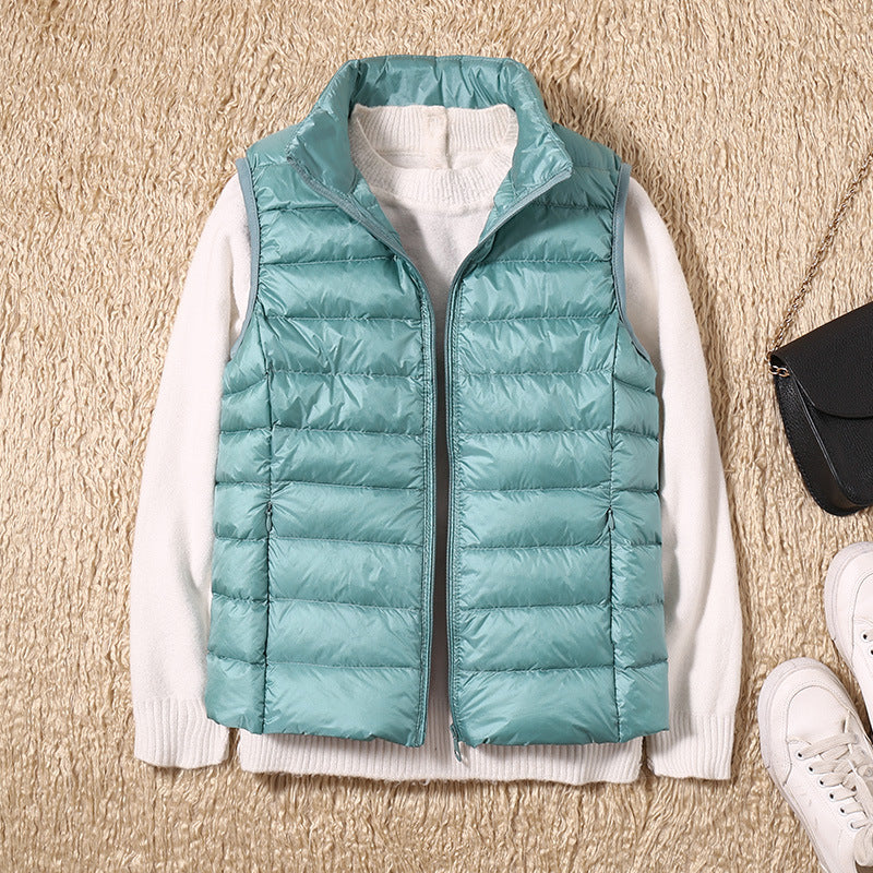Galora - New Vest with White Duck Feathers