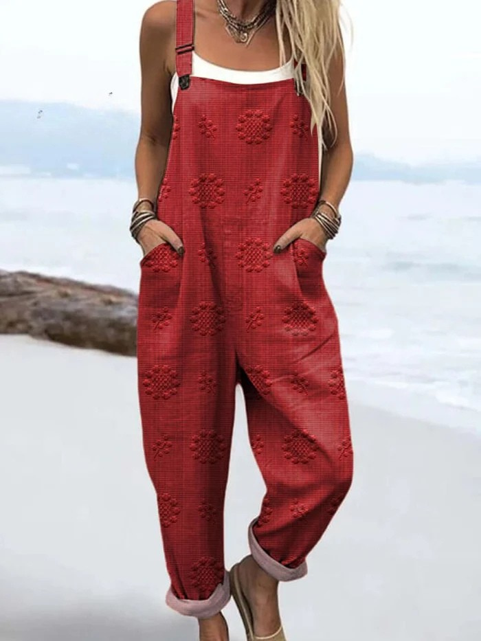 Alina | Lightweight Wide-Leg Vintage Jumpsuit