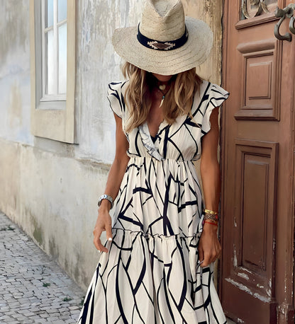 Maddie - Chic Floral Print Dress