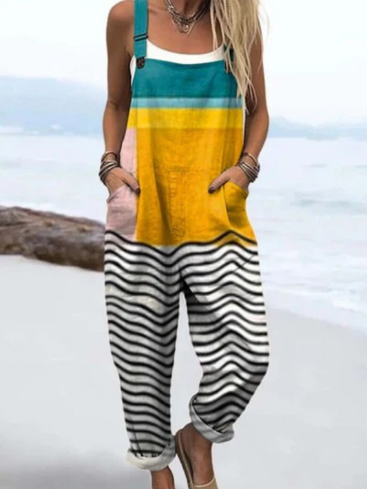 Emery | Lightweight Vintage Wide Leg Jumpsuit
