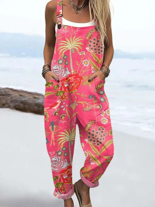 Sophia | Vintage Lightweight Wide-Leg Jumpsuit