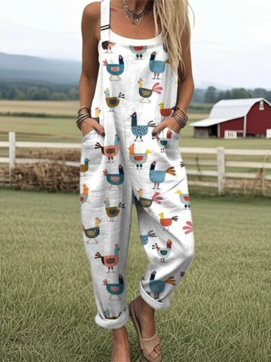 Aurora | Lightweight Vintage Wide Leg Jumpsuit