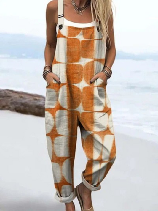 Olivia | Vintage Lightweight Wide-Leg Jumpsuit