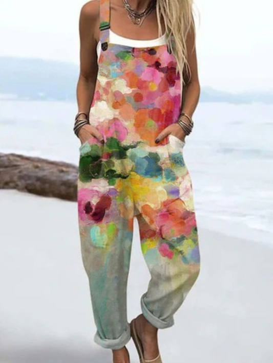 Eliana | Vintage Lightweight Wide-Leg Jumpsuit