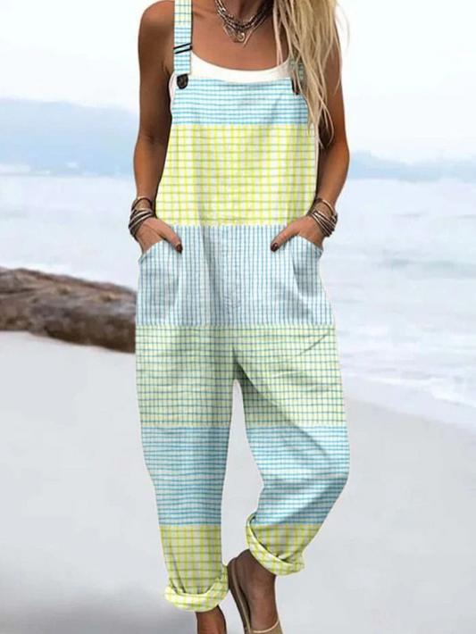 Leilani | Breathable Vintage Wide Leg Jumpsuit