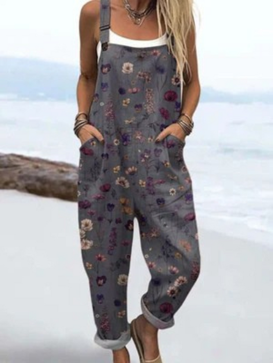 Valerie | Lightweight Vintage Wide Leg Jumpsuit